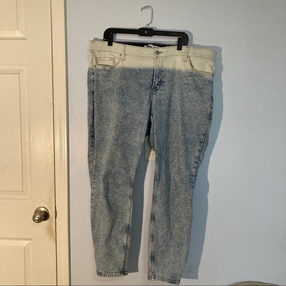 Acid Wash Secret Slim Pocket Rockstar Jeans